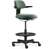 Hjh OFFICE Arbeitsstuhl TOP WORK 40 Drehstuhl mit Armlehnen Stoff