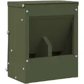 vidaXL Kaninchenfütterer Olivgrün 20 x 12,5 x 25 cm 3 kg