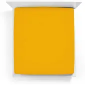 Bella Donna Bella-Donna Jersey Spannbettlaken 70x190 - 80x220 cm | curry - gelb
