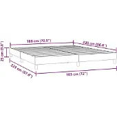 vidaXL Bettgestell ohne Matratze Dunkelblau 180x220 cm Samt