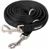 Rudelkönig Hundeleine Bella 15 mm Führleine 230 cm Gepolstert Schwarz