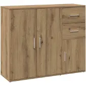 vidaXL Sideboard Artisan-Eiche 91 x 29,5 x 75 cm Holzwerkstoff