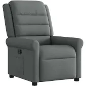 vidaXL Relaxsessel Dunkelgrau Stoff
