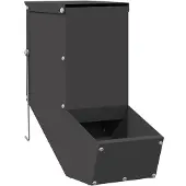 vidaXL Kaninchenfütterer Schwarz 12,5 x 26 x 28,5 cm
