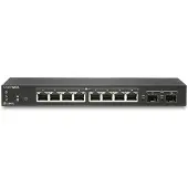 SonicWALL Switch SWS12-8POE - Switch - managed - 8 x 10/100/1000 (PoE) + 2 x Gigabit SFP - Desktop