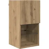 vidaXL TV-Wandregale Wandmontiert 4 pcs Artisan-Eiche Holzwerkstoff