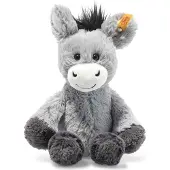 Steiff Kuscheltier Soft Cuddly Friends Esel Dinkie Graublau (20cm)