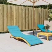 vidaXL Möbel Sonnenliegen-Auflage Türkis Oxford-Gewebe - Gartenmöbelauflagen &9304