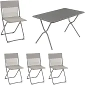 Lafuma Balcony Balkonmöbel-Set 5tlg. Batyline/Stahl 4 Personen