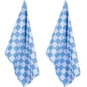 PAD Geschirrtuch "CHESS", blau, B:50cm H:1cm L:70cm, 100% Baumwolle, Geschirrtücher, Geschirrtuch, 100% Baumwolle, 50x70 cm, modernes Karo Design