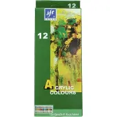 Titanum Acrylfarben in einer Tube mit 12 Farben, 12 ml