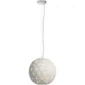 Deko-light 342130 Pendelleuchte Asterope rund 400 , Weiß-matt