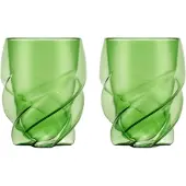 Bodum Doppelwandig Glas Pavina Paris Twisted Grün 270 ml (2er-Set)