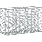 vidaXL Gabionen Hochbeet Silber