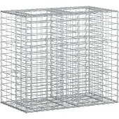 vidaXL Gabionen Hochbeet Silber