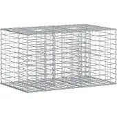 vidaXL Gabionen Hochbeet Silber