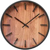 Boltze Wanduhr mit Holzmotiv, BUFORD, Ø 30 cm