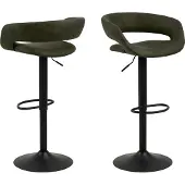 Ebuy24 (2er Set) Gramma Barhocker grün.