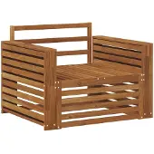 vidaXL 2 Stück Outdoor-Sofa Natur