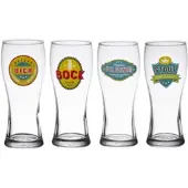 TABLE PASSION Spezialset 4 Bierkrüge 50 cl Transparent Rund Glas