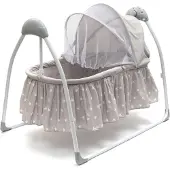 NEW BABY Schwingende Babywiege mit Melodien und Zeitschaltuhr