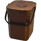 Cep Abfalleimer für Biomüll "Organic Green" 10 Liter braun