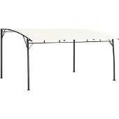 The Living Store Garten-Sonnenschutz 4x3x2,55 m Cremeweiß