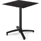 Oviala Terrassentisch 70 cm, klappbar, Laminat schiefergrau - Opéra