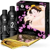 Shunga - Body to Massagegel mit Aroma Strawberry und Champagner 500 ml