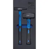Bgs 4046 1/3 Werkstattwageneinlage: Schlosserhammer 300g und Fäustel 1000g, 2-tlg.