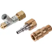Rothenberger Industrial Set Propan Schlauchbruchsicherung 2 x G 3/8“ & Schnellkupplung G3/8 LH