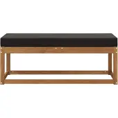 vidaXL Outdoor Hocker Bank Massivholz Akazie Natur