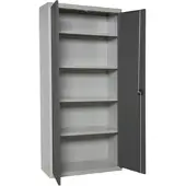 Simon Rack Aktenschrank, Mehrzweckschrank, Stahl-Aufbewahrungsschrank, 4 Ebenen, Doppeltüren, Schloss - Simonlocker