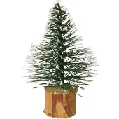 Viana Schneebedeckte Mini-Tannen Winterwald Dekoration Advent, 12 Stück