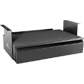 Macleans Untertisch Schublade mit Regal bis max. 5kg Unterbau Unter Schreibtisch Halterung Hängeschublade Homeoffice