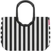 Reisenthel loopshopper L, Schwarz, Weiß, Polyester, Stoffbeutel, Muster, 25 l, 460 mm