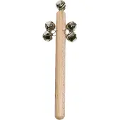 Sport-Tec Glockenstab Schellenring Glockenkranz aus Hartholz, 14 Glöckchen