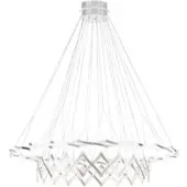SERIEN LIGHTING Zoom 2 Elemente LED-Pendelleuchte-Edelstahl gebürstet