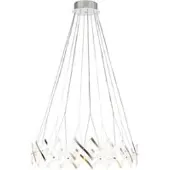 SERIEN LIGHTING Zoom 1 Element Pendelleuchte Edelstahl gebürstet