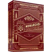 Theory11 Monarchs Design Spielkarten, Rotes 52er Kartendeck für Poker, Skat und Magie