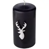 Edzard 4er-Set Kerzenpin Risa (Höhe 7 cm), silberfarben, Aluminium, Kerzenstecker