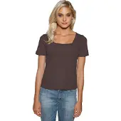 HEINE Carré-Shirt in schokobraun | Gr.: 50
