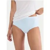 Triumph Klassischer Damenslip mit hoher Taille Smart Natural 10211539 Blau