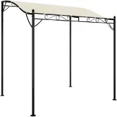 Syfax Markise Creme 2x2,3 m 180 g/m² Stoff und Stahl