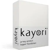 Kayori Topper Spannbettlaken Shizu Creme (Jersey)-1-persoons (90/100 x 200/210/220 cm)