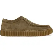 Clarks Schnürschuh Torhill mit gerippter Laufsohle 3227 Olive Suede 42,5