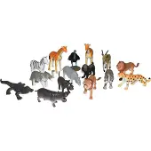 Wild republic Afrikanisches Bastelzubehör, 10-18 Stück, für Schuldioramen & Hobbyprojekte, Mehrwegverpackung