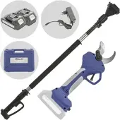 BullMach DIVIANE 40 - Akku-Baumschere + Teleskopschaft 130-200 cm - 2x21V 2Ah