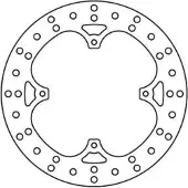 TRW Round Honda Cr 125 R 02 Vordere Bremsscheibe