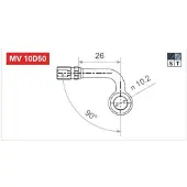 TRW Vario Anschluss In Titanfarben MV10D50